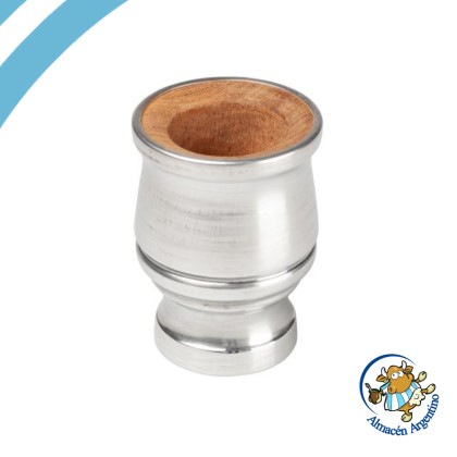 Mate Madera Forrado de Metal Copita Base